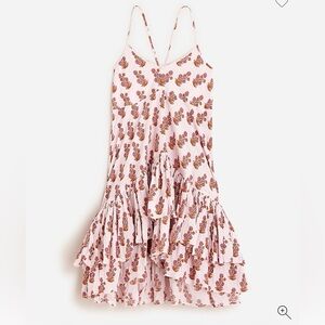 Jcrew | Soft gauze cotton tiered beach dress